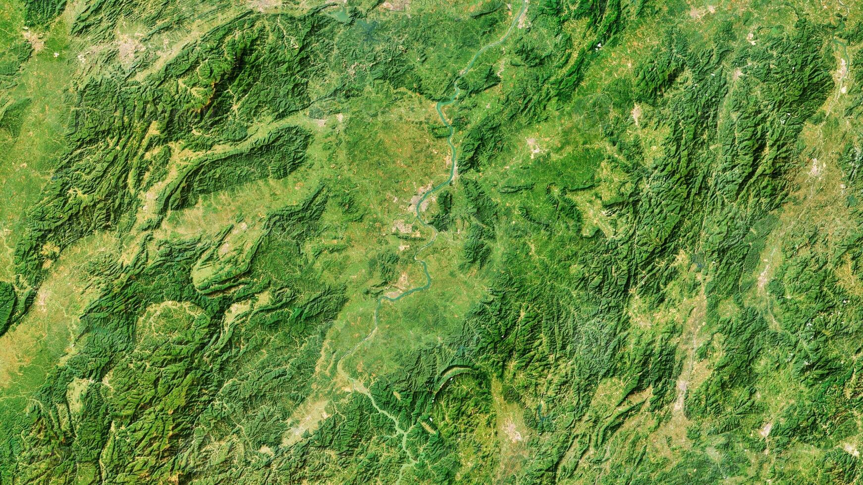 4K Amazing Scenic of China Map, High Resolution Satellite View With No Border, Widescreen 4K Resolution photo