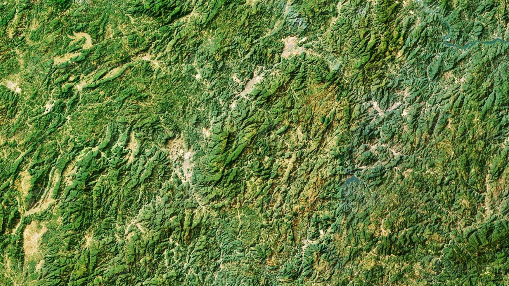 4K Nanping of China Map, High Resolution Satellite View With No Border, Widescreen 4K Resolution photo
