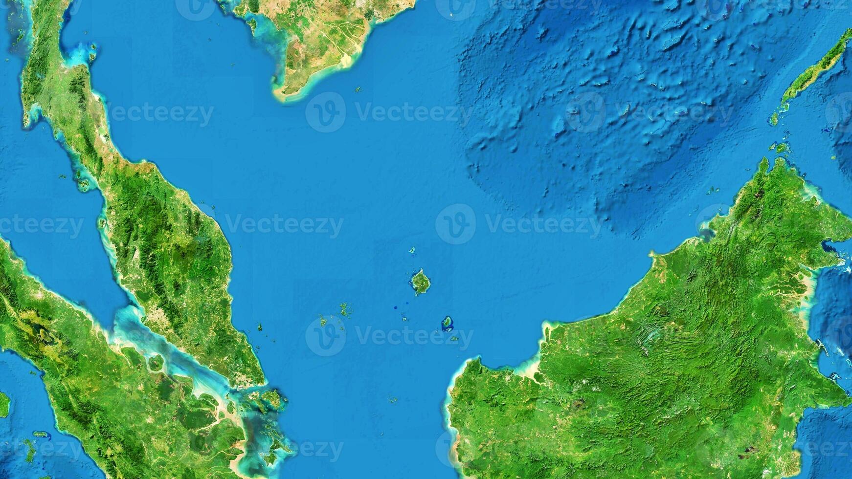 4K Malaysia Country, High Resolution Satellite View With No Border, Widescreen 4K Resolution photo
