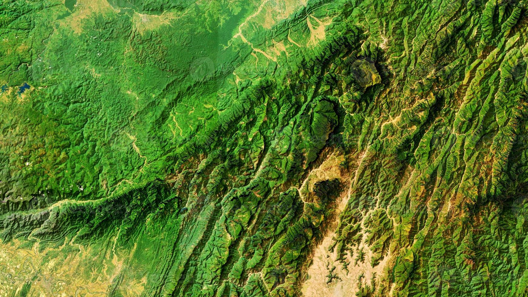 4K Ntanki National Park in India Map, High Resolution Satellite View With No Border, Widescreen 4K Resolution photo