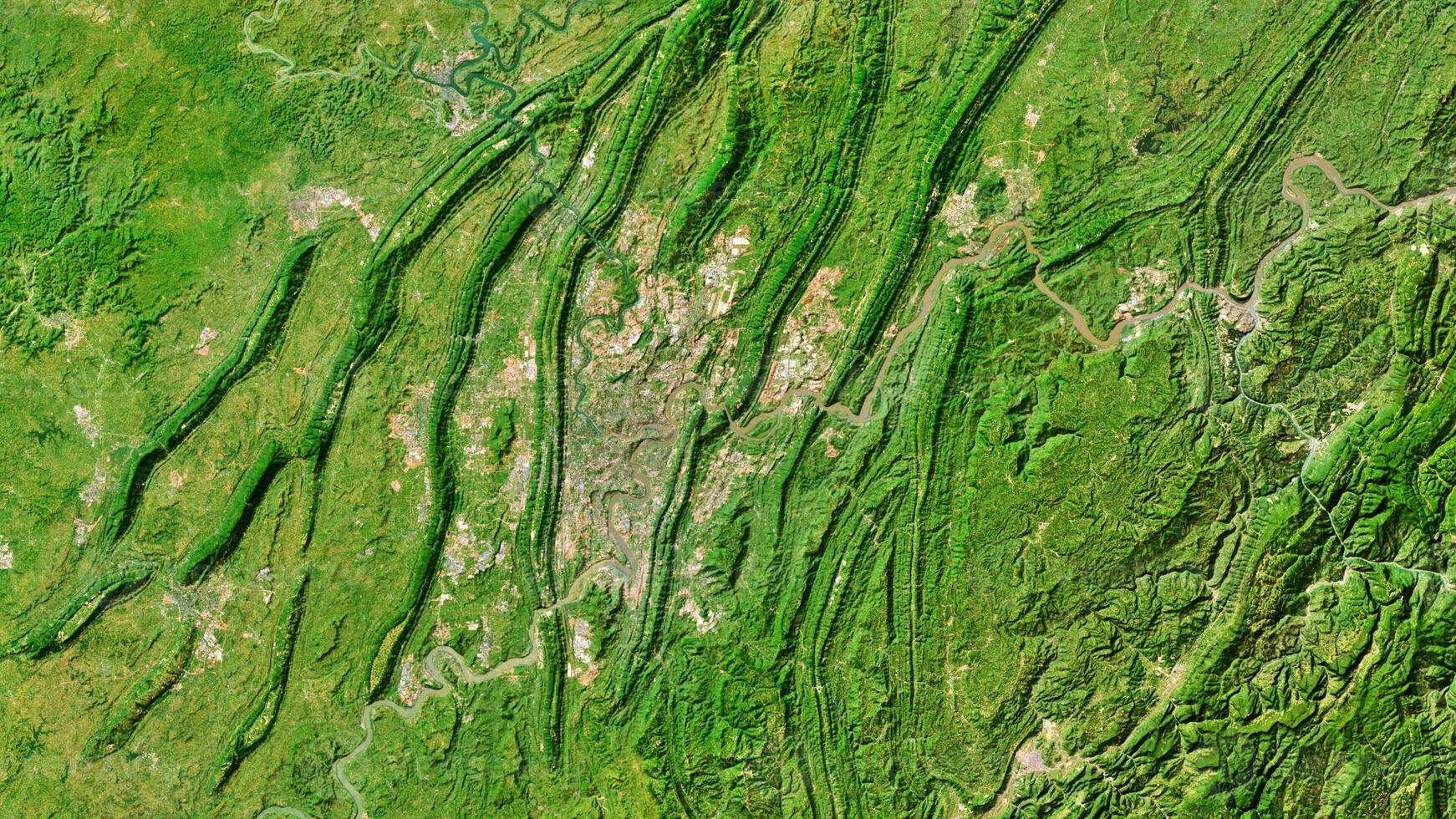 4K Amazing Scenic in China Map, High Resolution Satellite View With No Border, Widescreen 4K Resolution photo