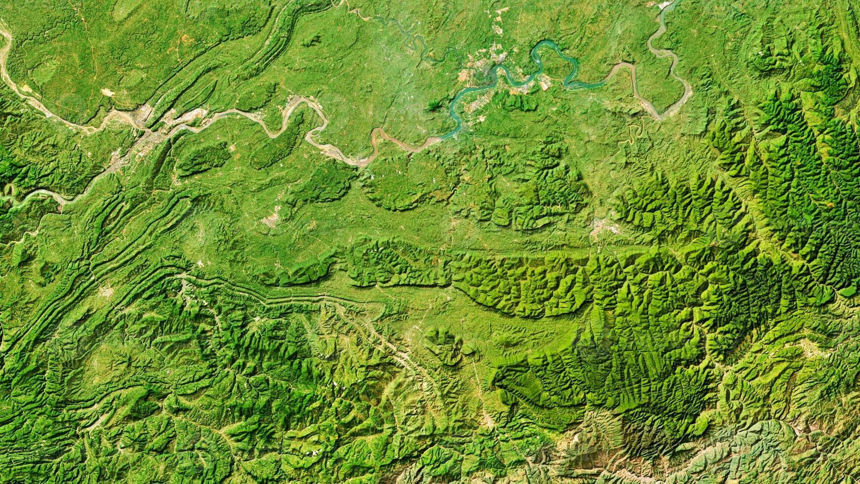 4K Amazing Scenic in China Map, High Resolution Satellite View With No Border, Widescreen 4K Resolution photo