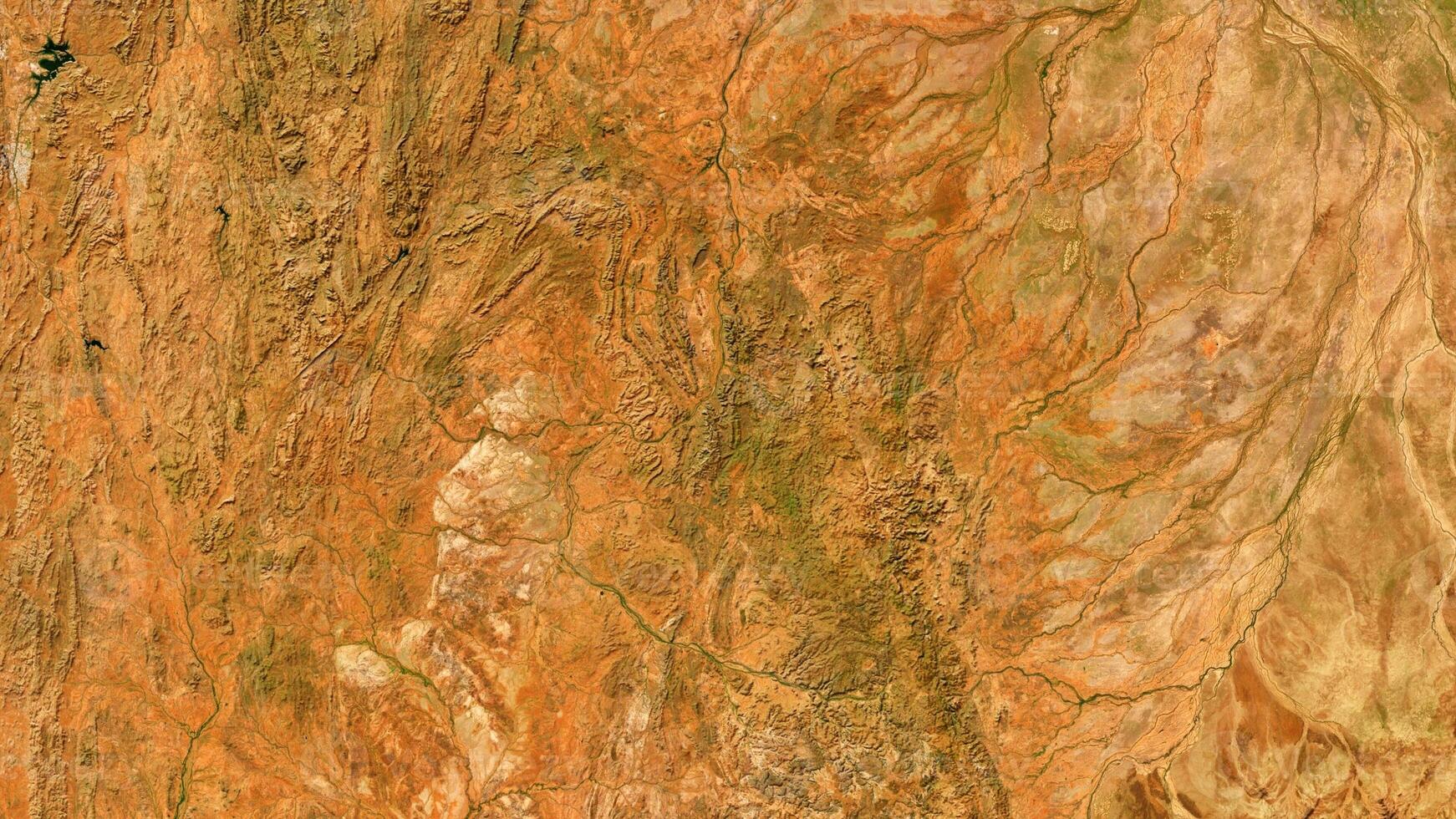 4K Desert Cloncurry Queensland Map, High Resolution Satellite View With No Border, Widescreen 4K Resolution photo