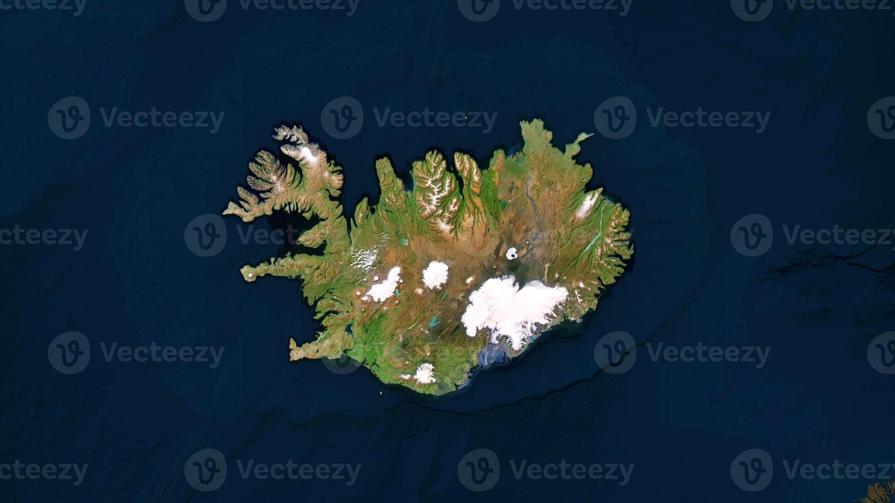 4K Iceland Territory Map, High Resolution Satellite View, Widescreen 4K Resolution photo