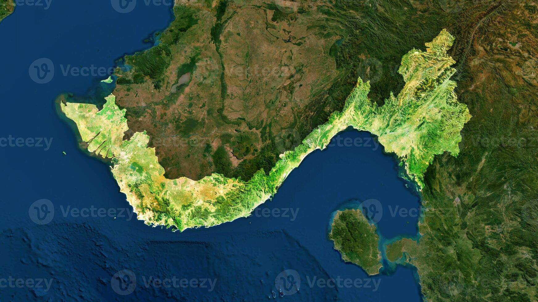 4K Vietnam Territory Map in Asia, High Resolution Satellite View, Widescreen 4K Resolution photo