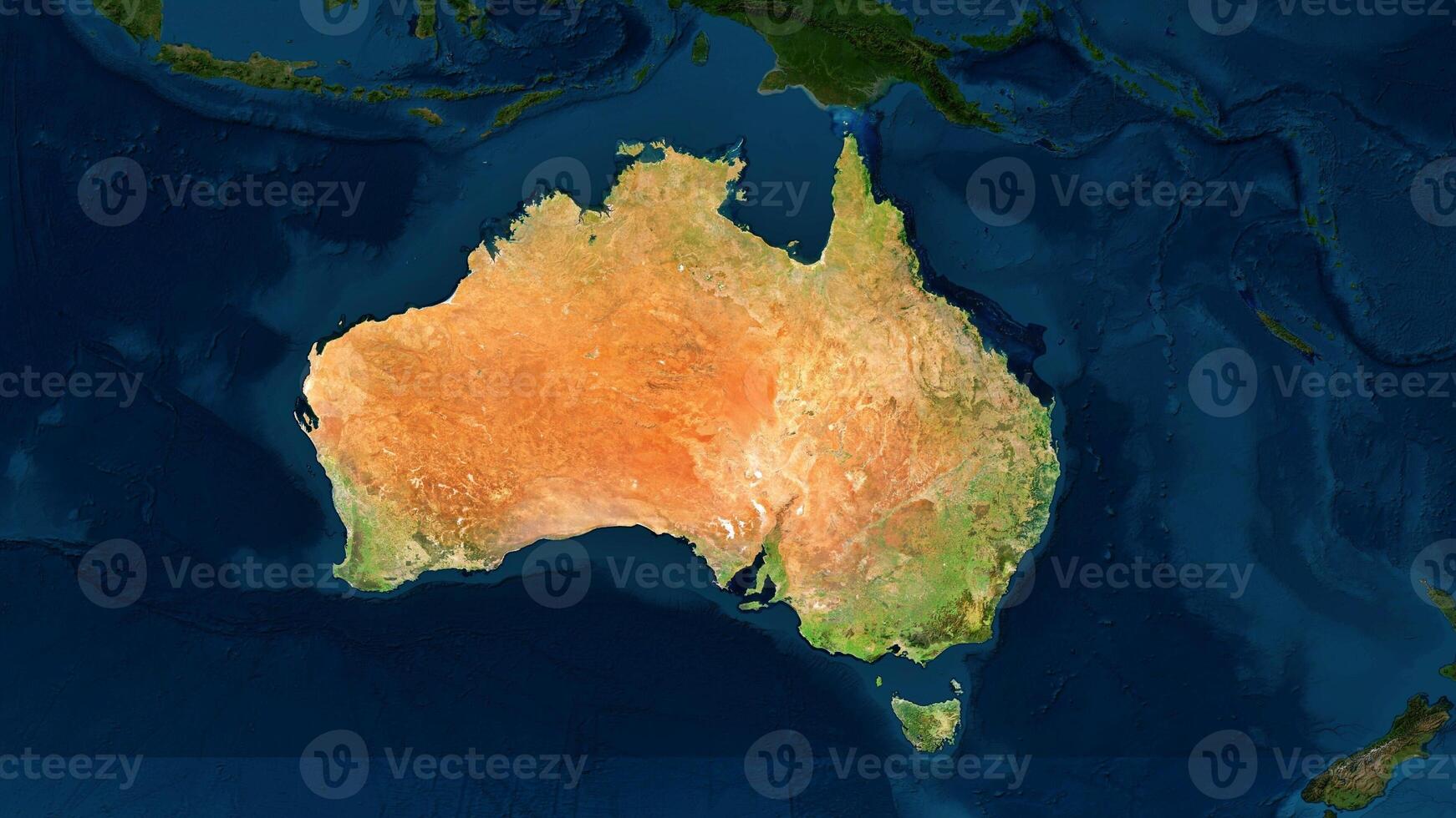 4K Australia Territory Map, High Resolution Satellite View, Widescreen 4K Resolution photo