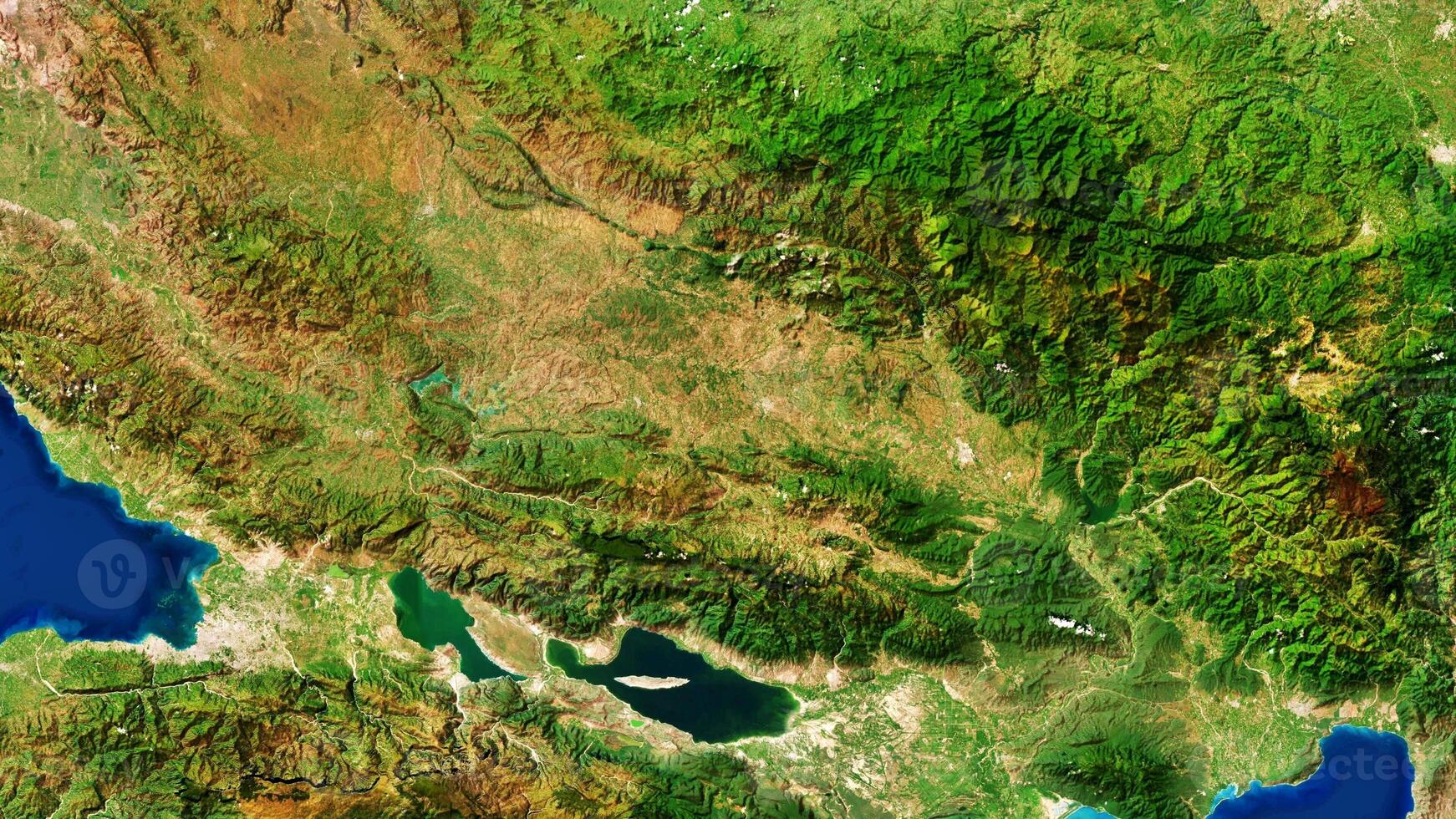4K Port Au Prince of Haiti Map, High Resolution Satellite View With No Border, Widescreen 4K Resolution photo
