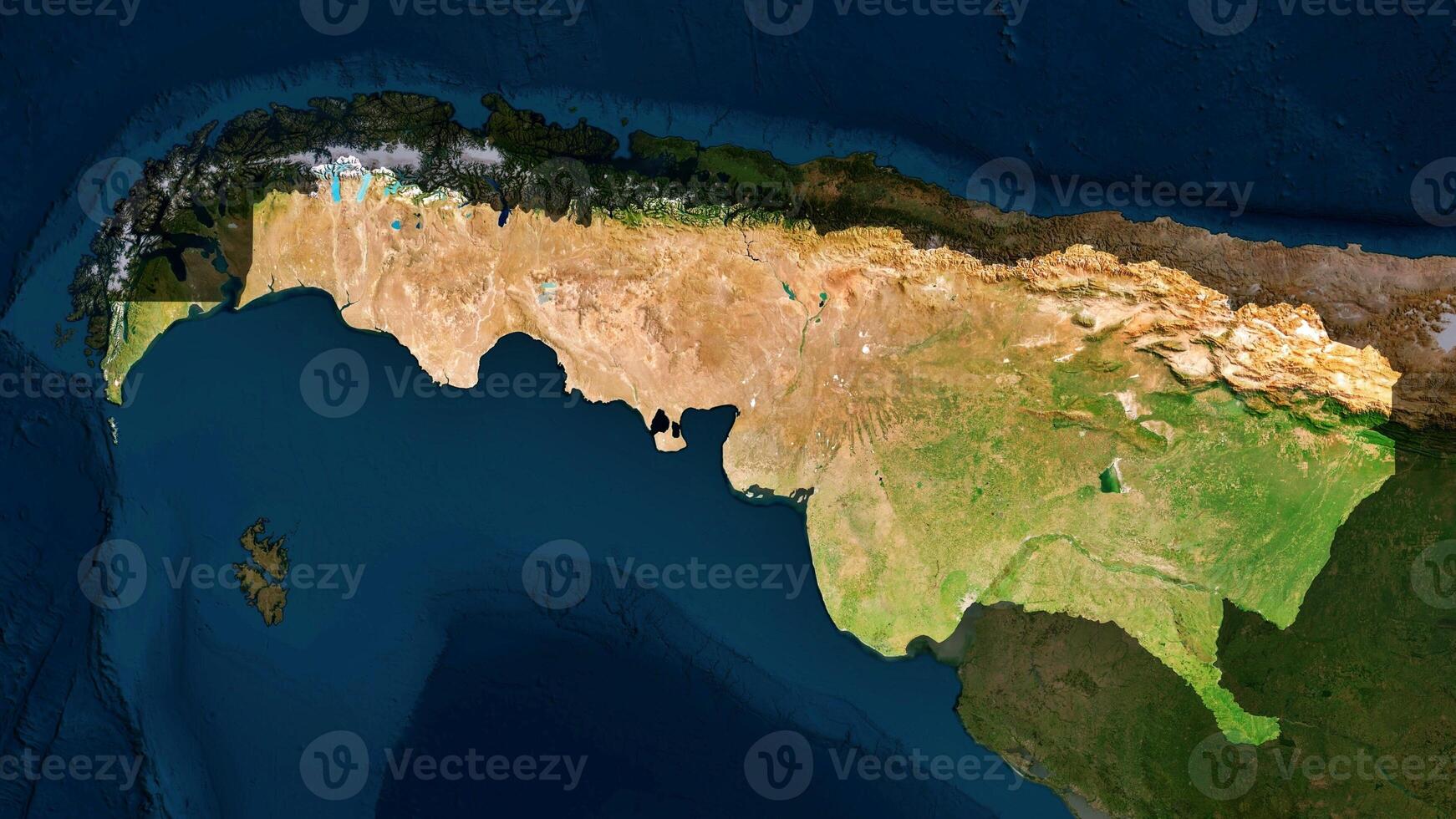 4K Argentina Territory Map in South America, High Resolution Satellite View, Widescreen 4K Resolution photo