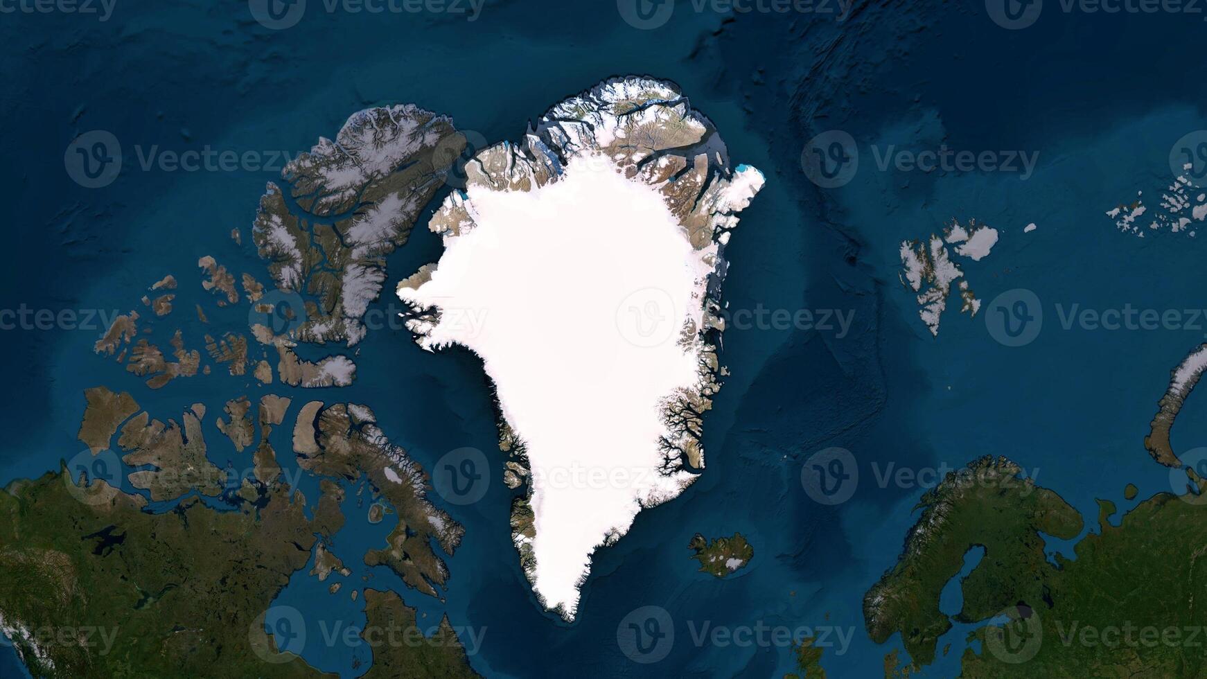 4K Greenland Territory Map, High Resolution Satellite View, Widescreen 4K Resolution photo
