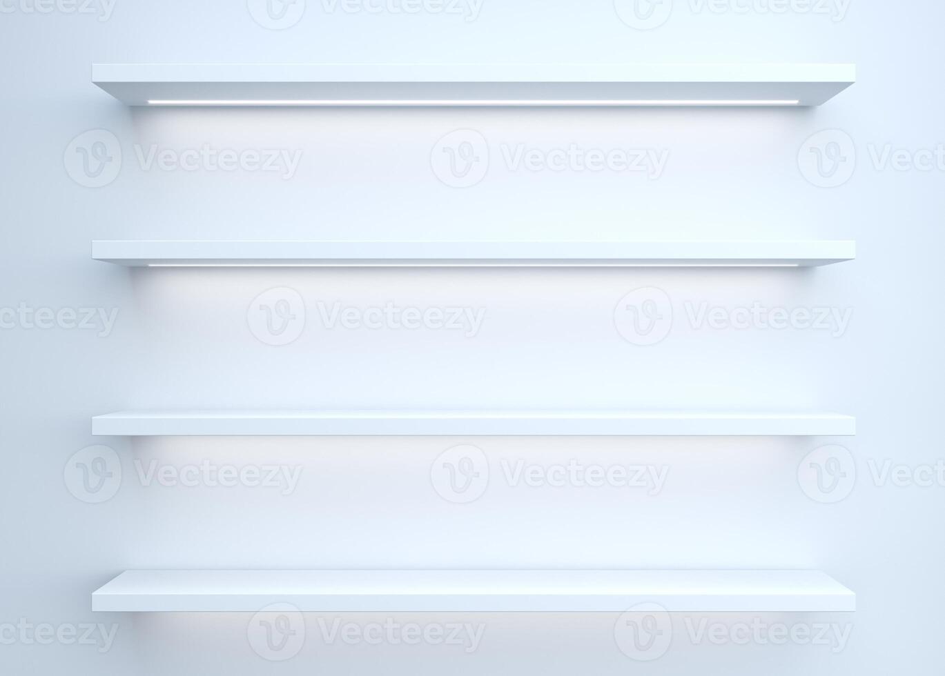 Wall background of furniture showcase shelves photo