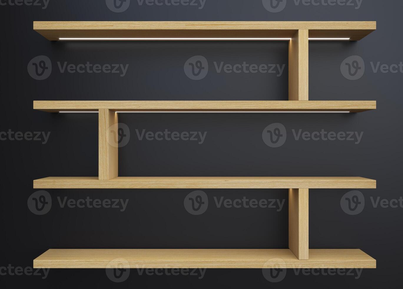 Wall background of furniture showcase shelves photo