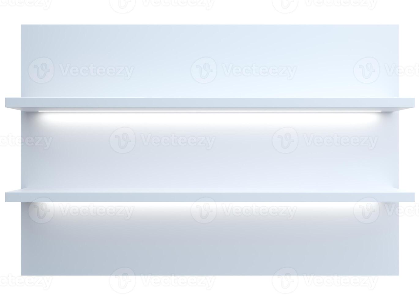 Wall background of furniture showcase shelves photo