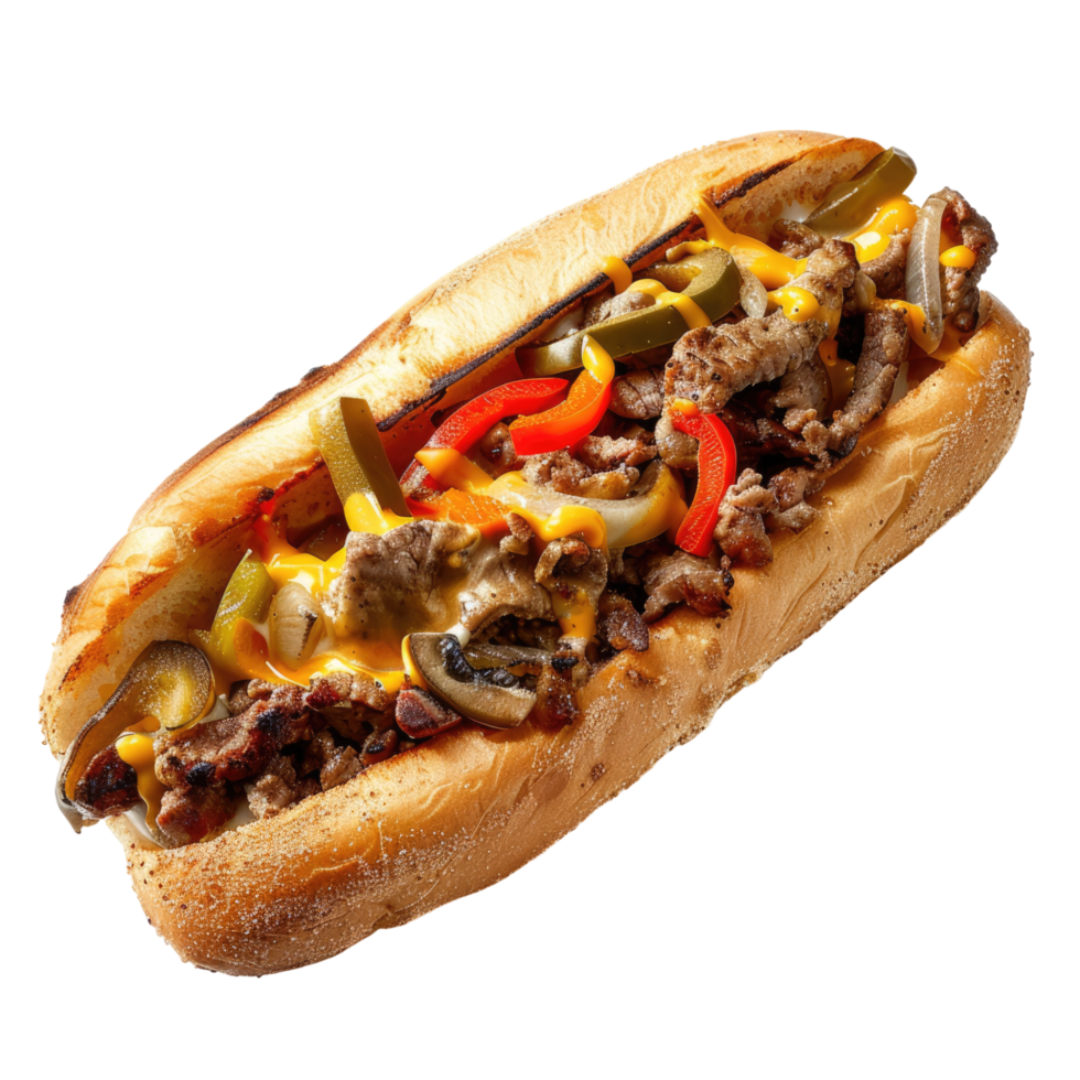 Philly cheese steak transparent background png