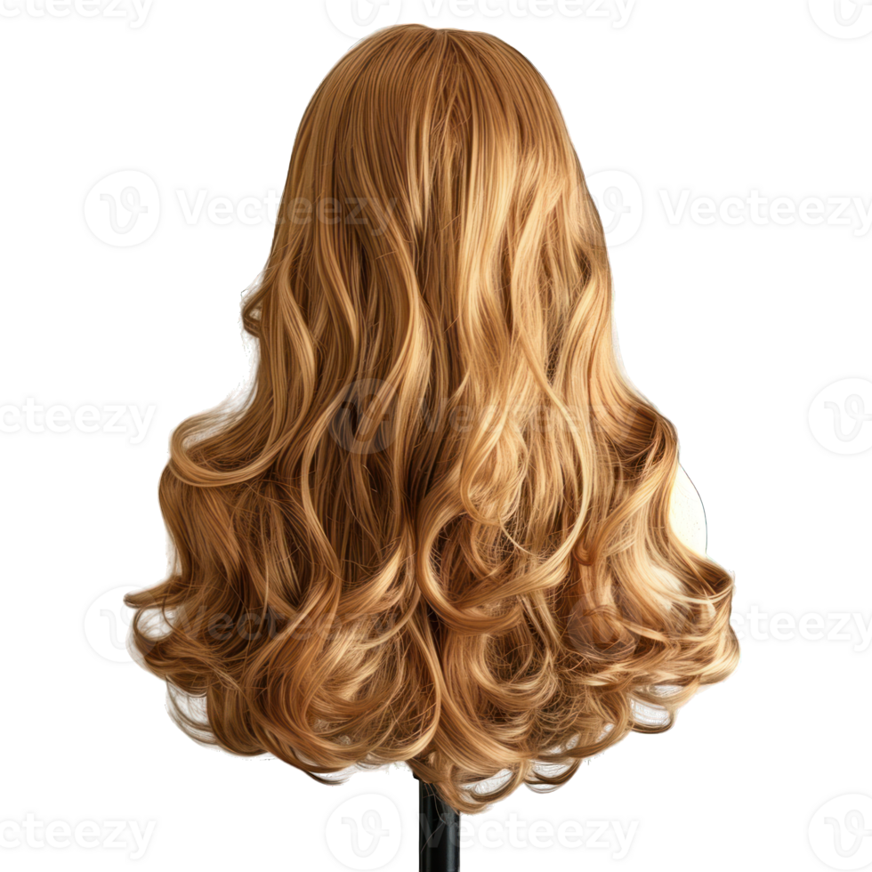 woman blonde hair wig transparent background png