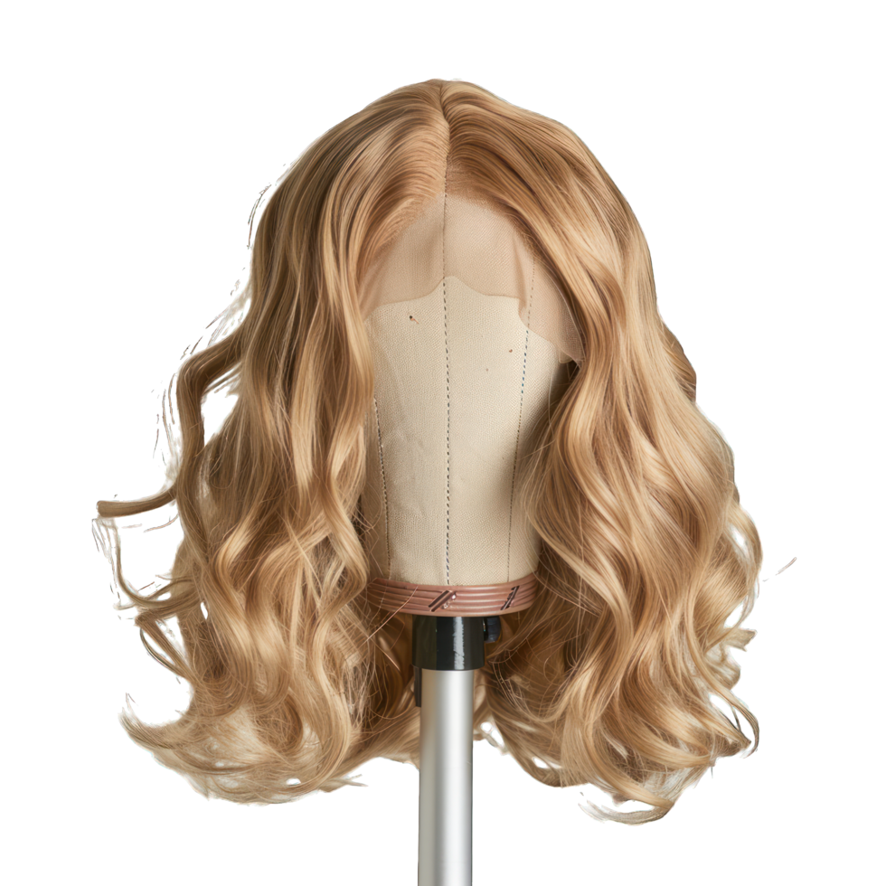 woman blonde hair wig transparent background png