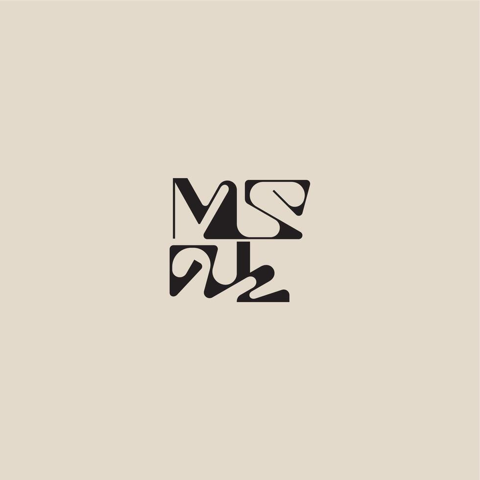 elegant initial logo bold style and luxury concept ML curved typography monogram letter vector