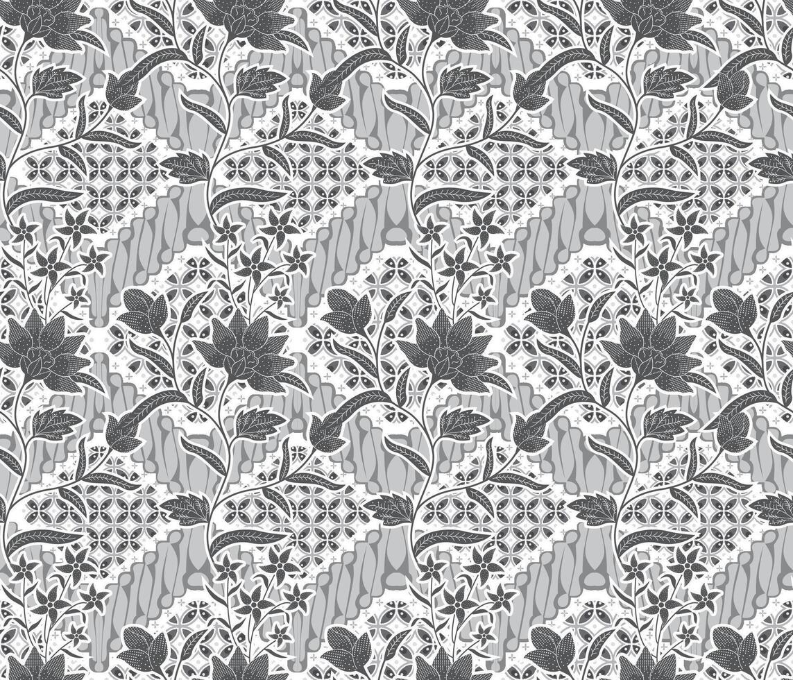 free seamless batik indonesian is a technique of wax vector