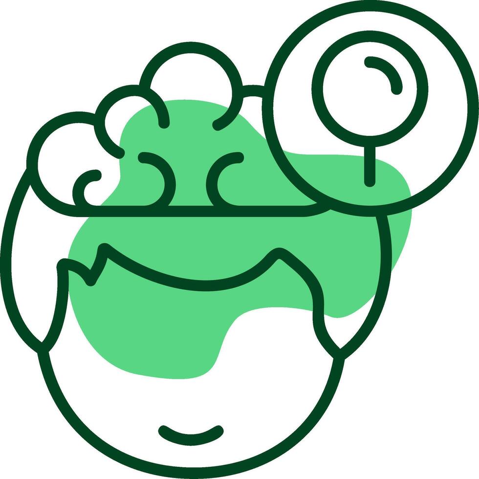 Search Outline Style Icon vector