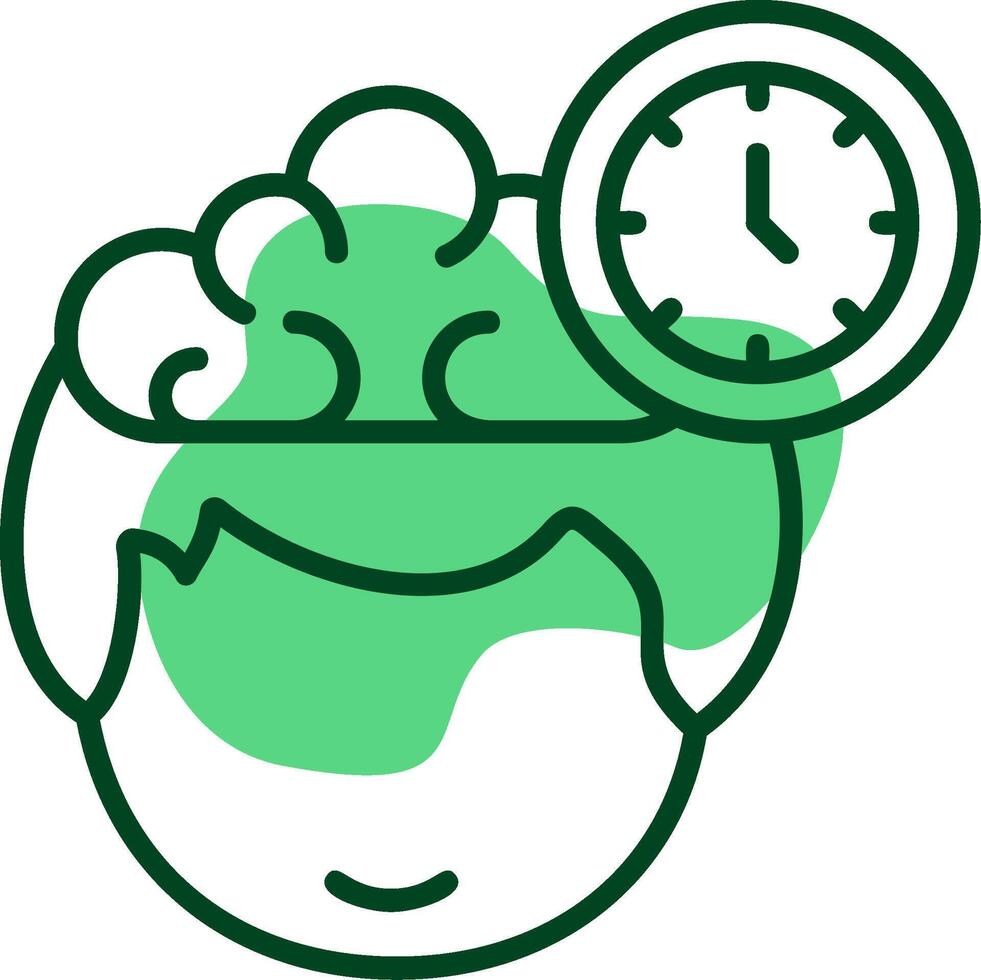 Time Outline Style Icon vector