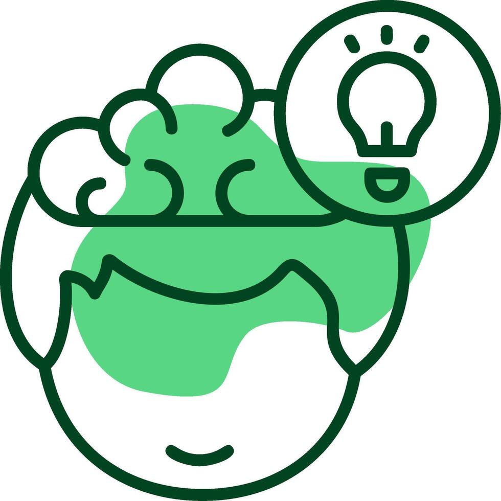 Idea Outline Style Icon vector