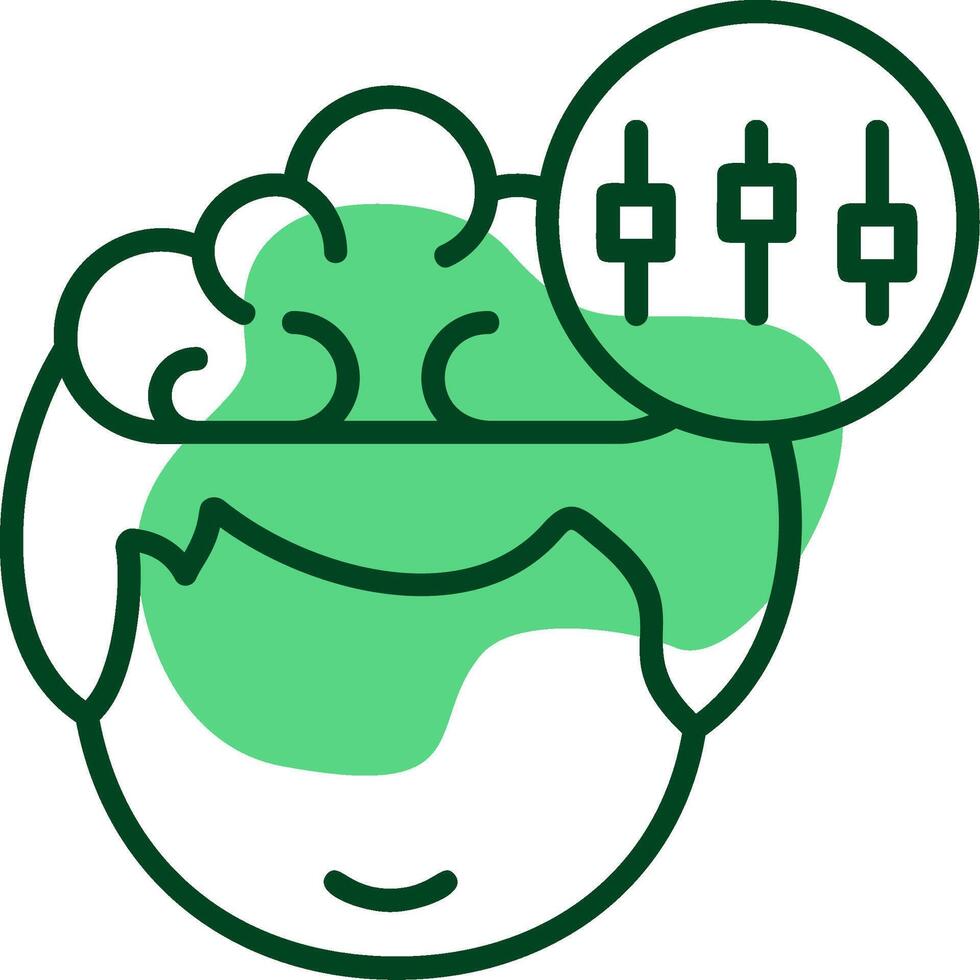 Setting Outline Style Icon vector