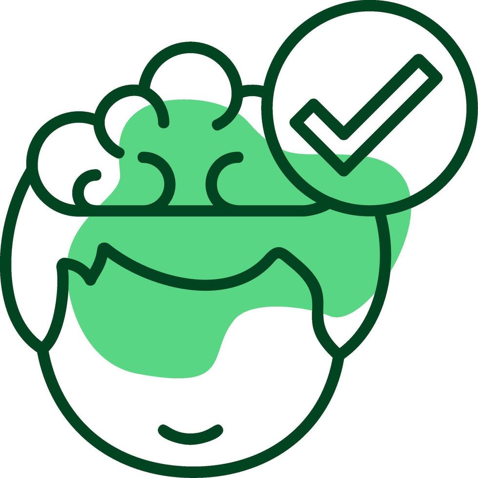 Chekmark Outline Style Icon vector