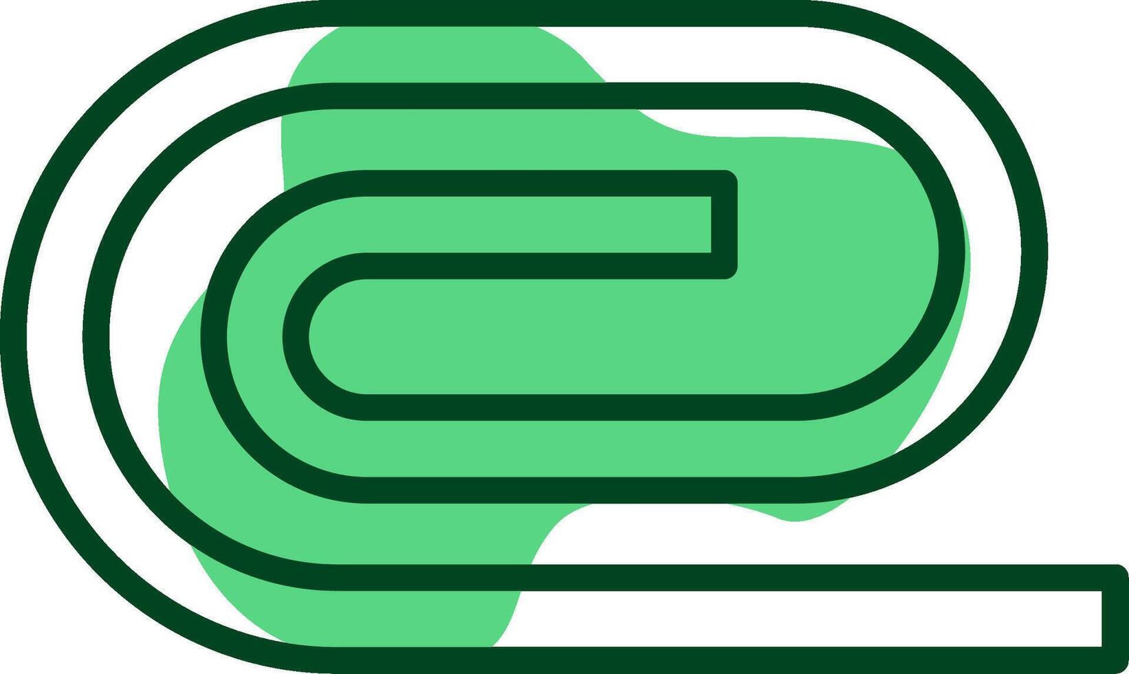 Attach Pin Outline Style Icon vector