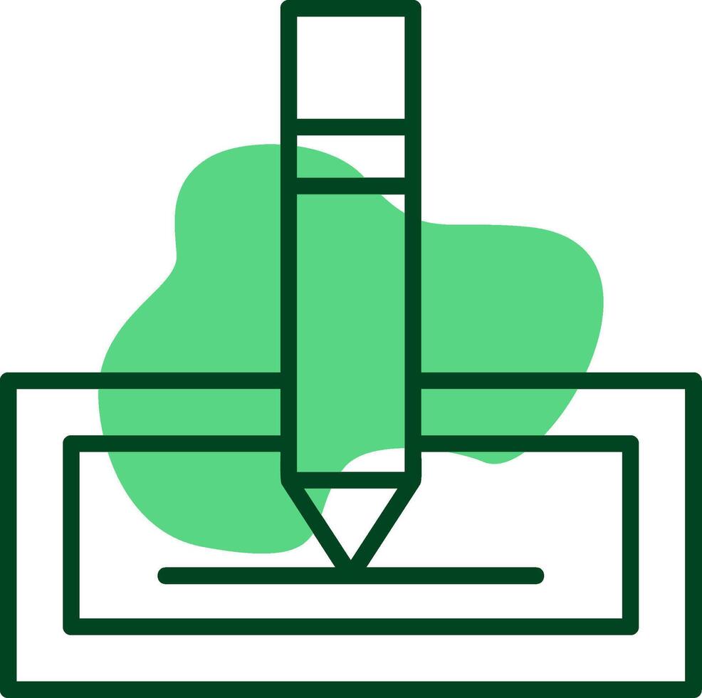 Edit Outline Style Icon vector
