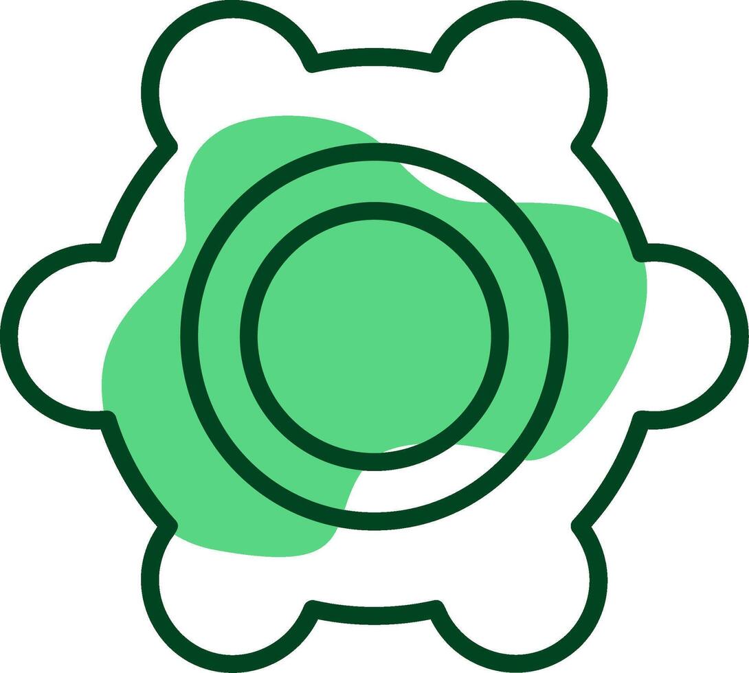 Gear Outline Style Icon vector