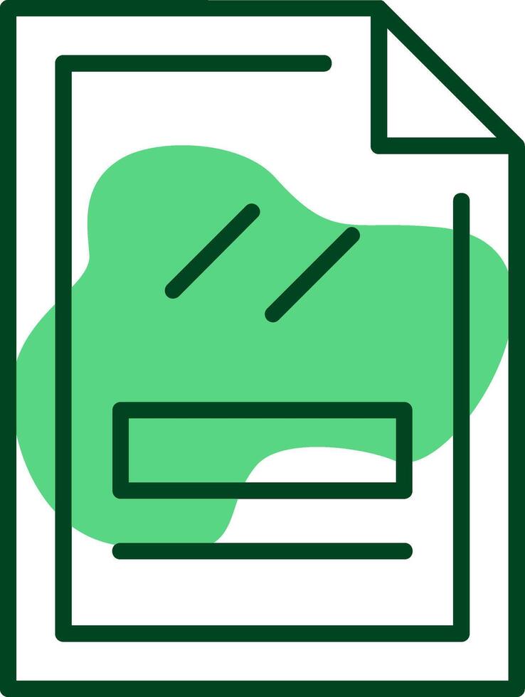 File Outline Style Icon vector