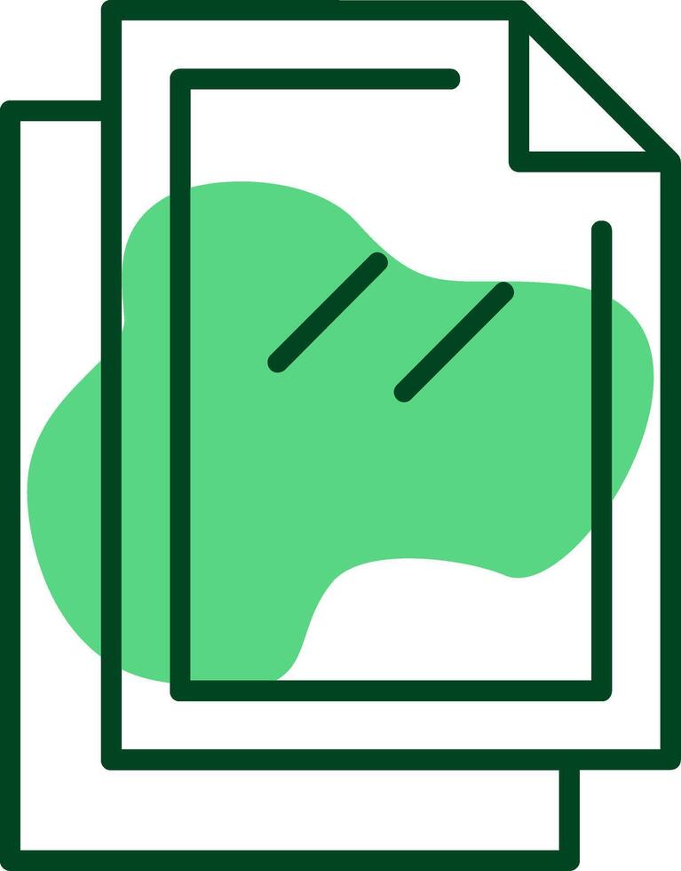 Copy Document Outline Style Icon vector