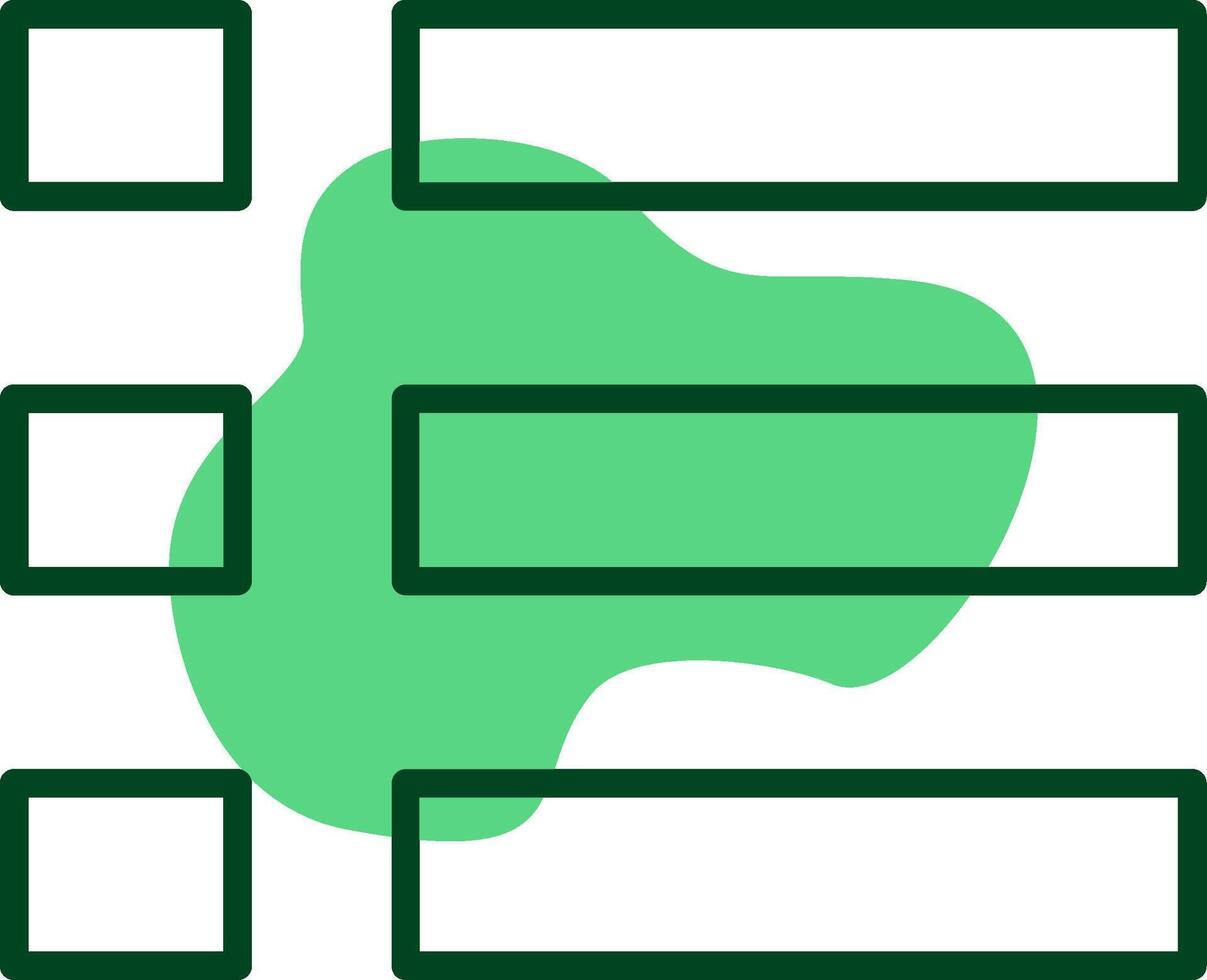 Menu Outline Style Icon vector