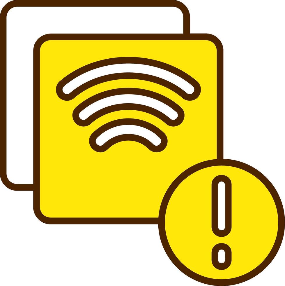 Screen mirroring Yellow Filled Style Icon vector