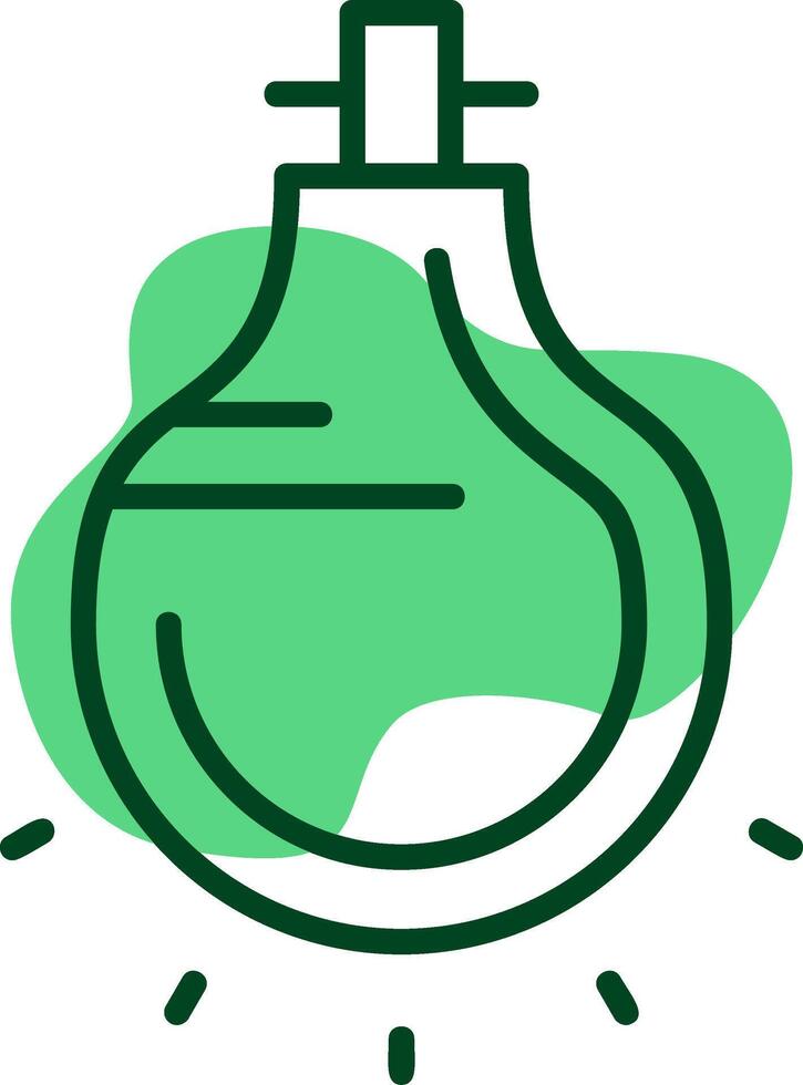 Lightbulb Outline Style Icon vector