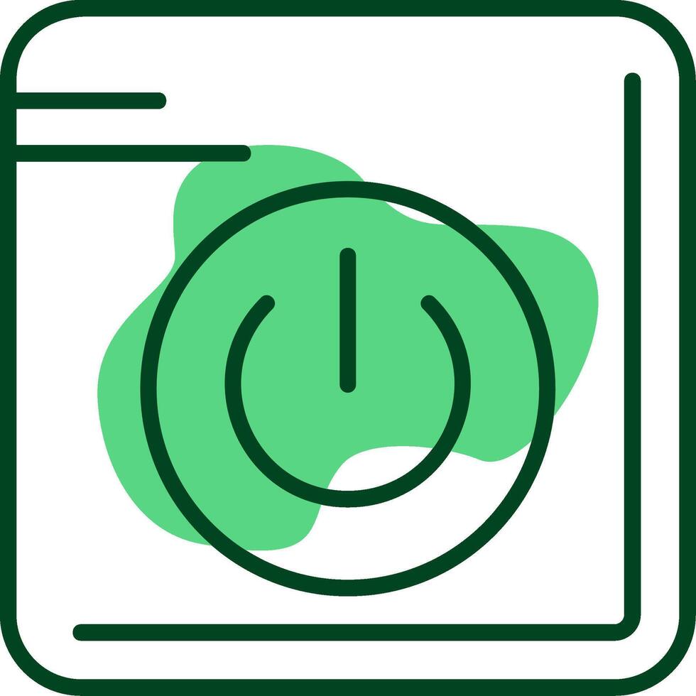 Power Outline Style Icon vector