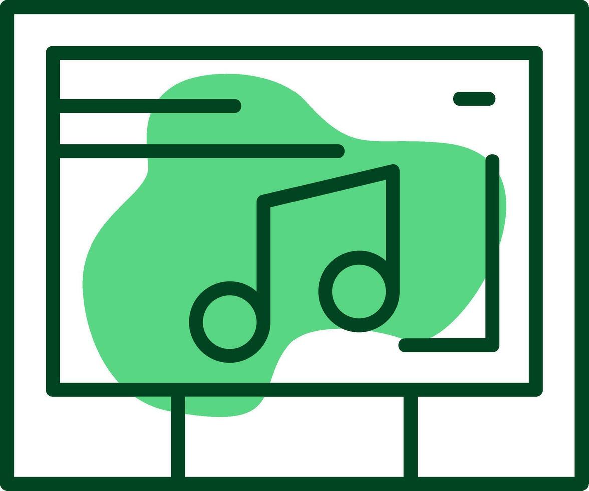 Music Outline Style Icon vector