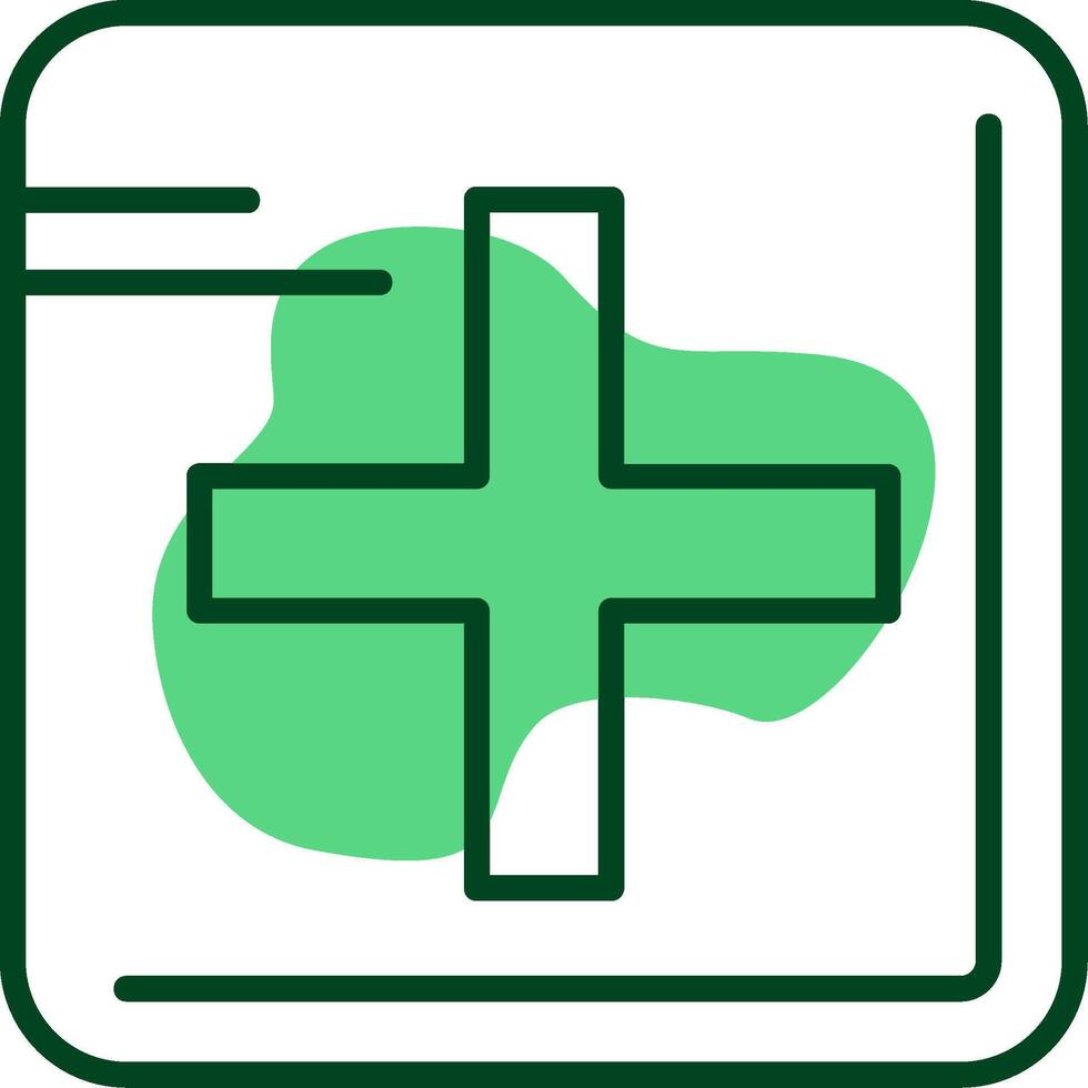Add Outline Style Icon vector