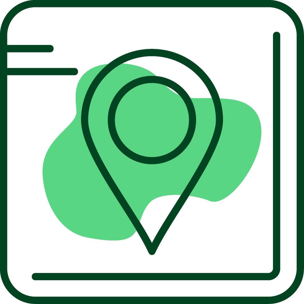 GPS Outline Style Icon vector