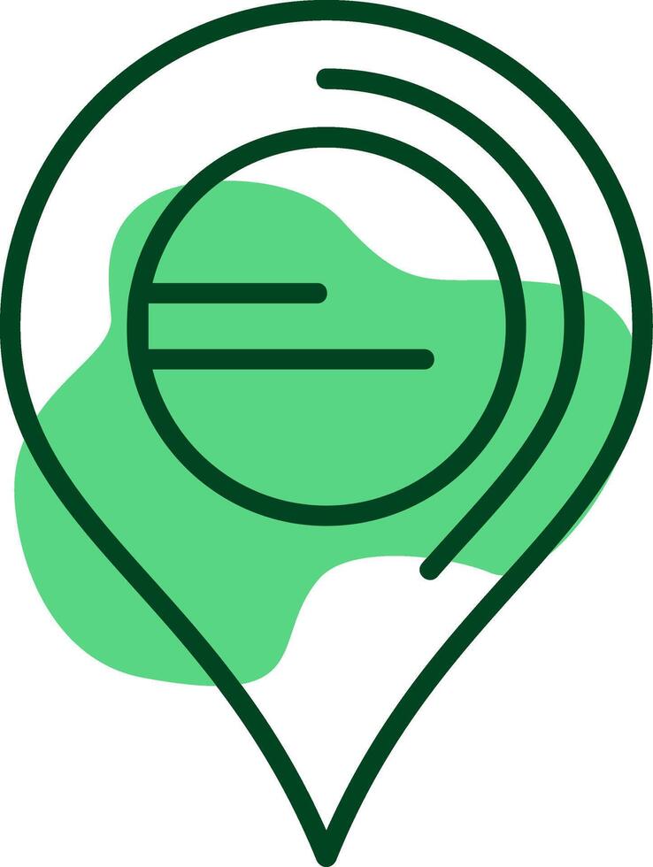 Location Outline Style Icon vector