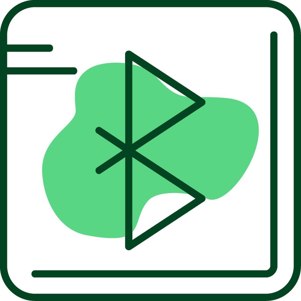 Bluetooth Outline Style Icon vector