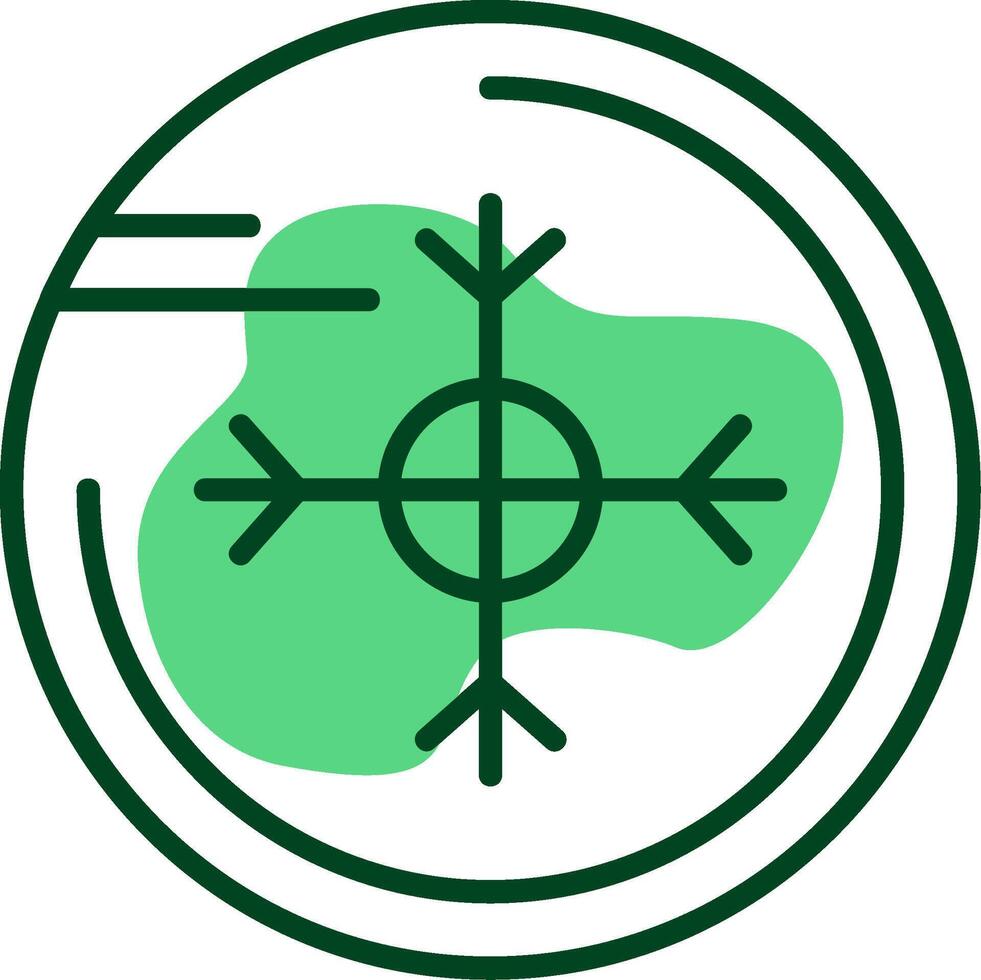 Snowflake Outline Style Icon vector
