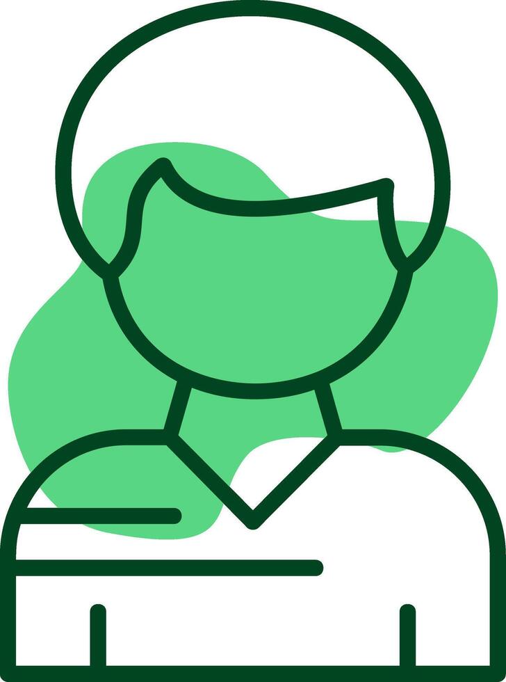 User Outline Style Icon vector