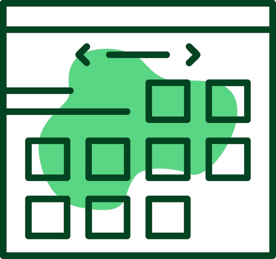Calendar Outline Style Icon vector
