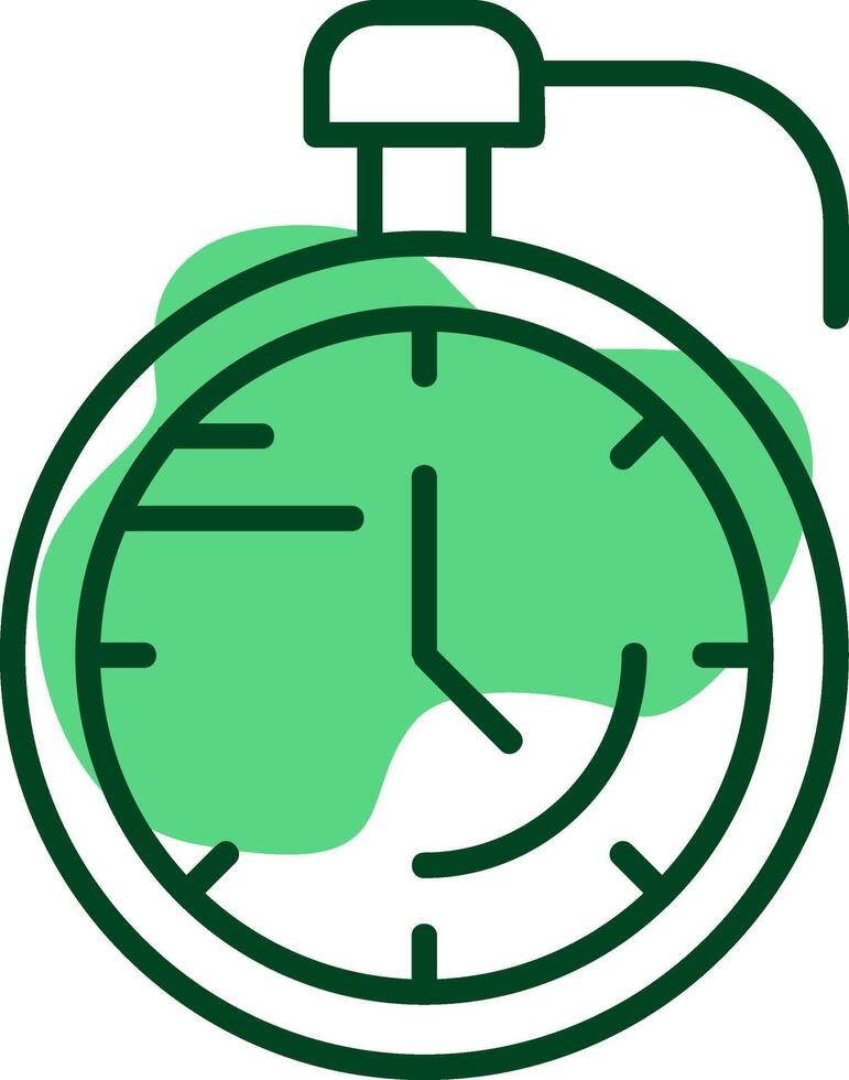 Stopwatch Outline Style Icon vector