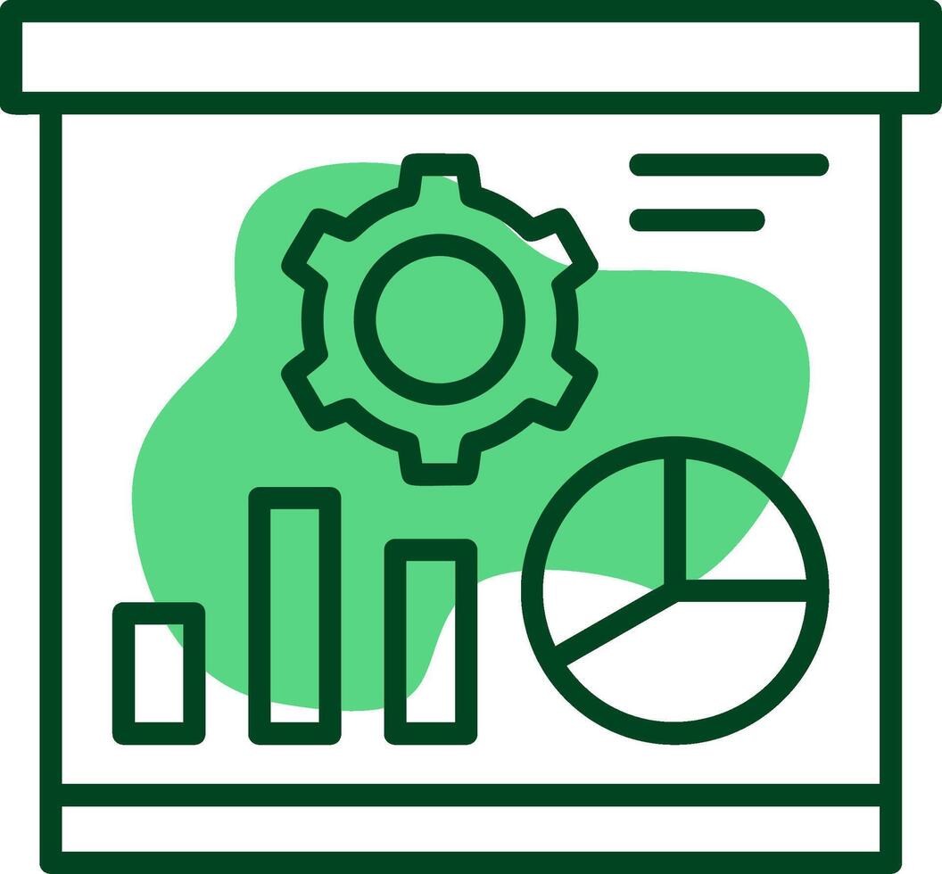 Presentation Outline Style Icon vector