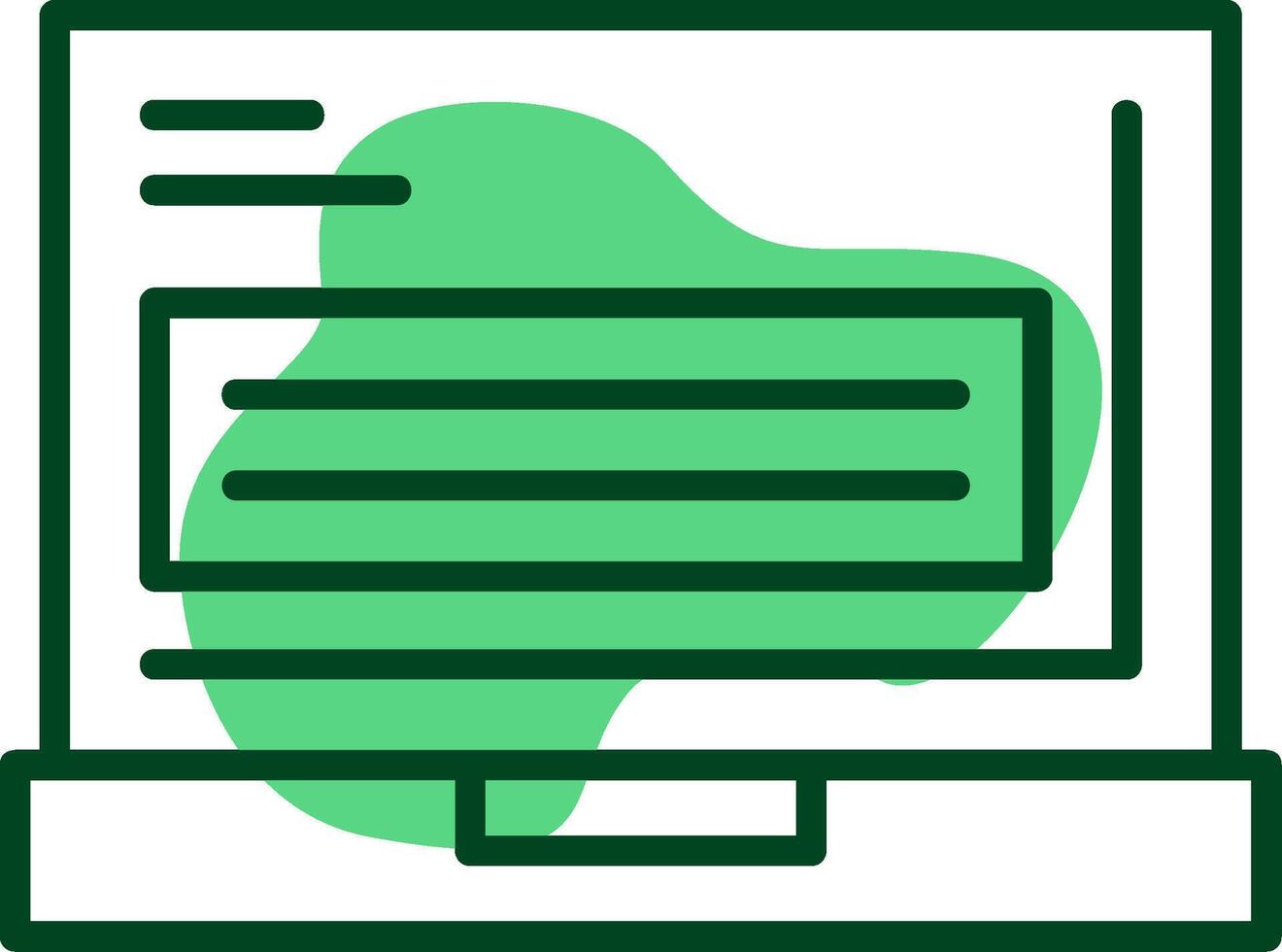 Laptop Outline Style Icon vector
