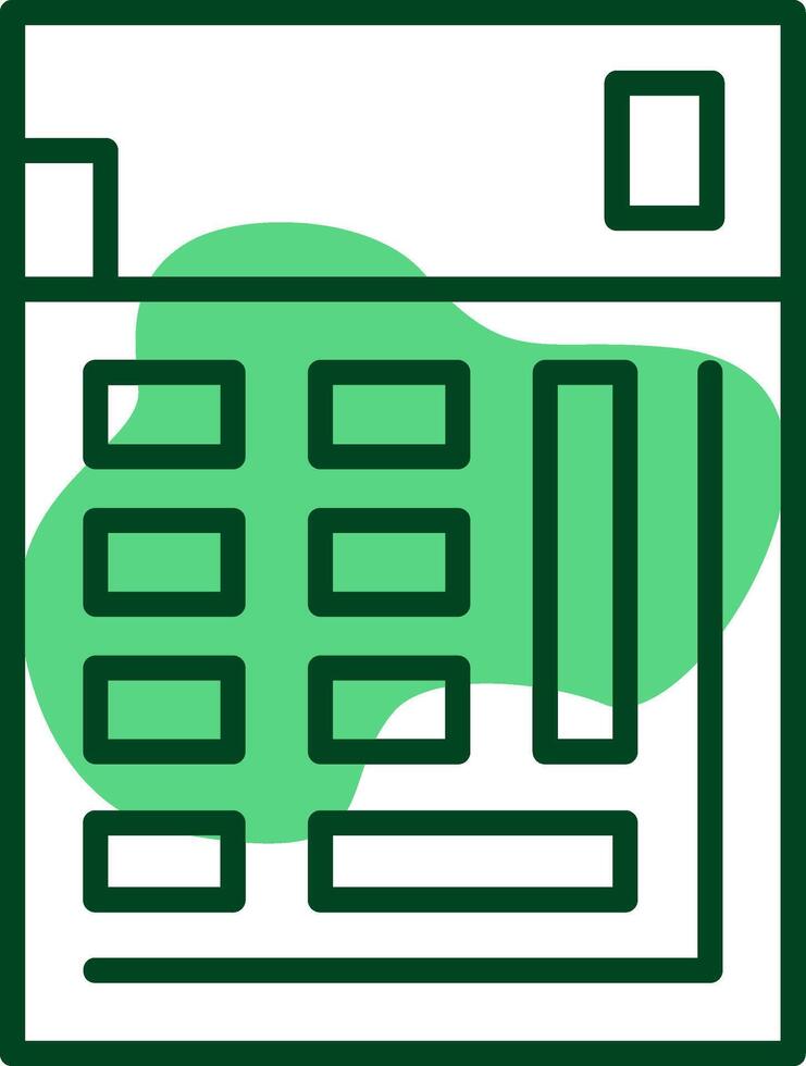 Calculator Outline Style Icon vector
