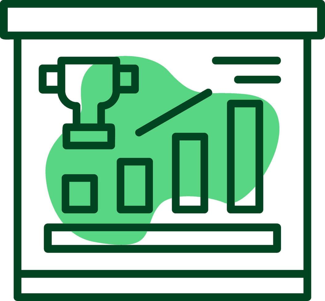Success Outline Style Icon vector