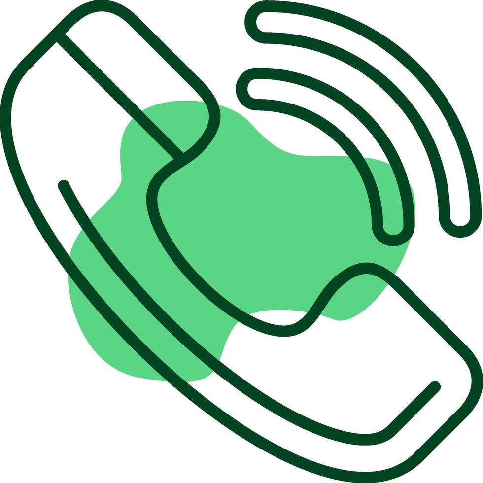 Phone call Outline Style Icon vector