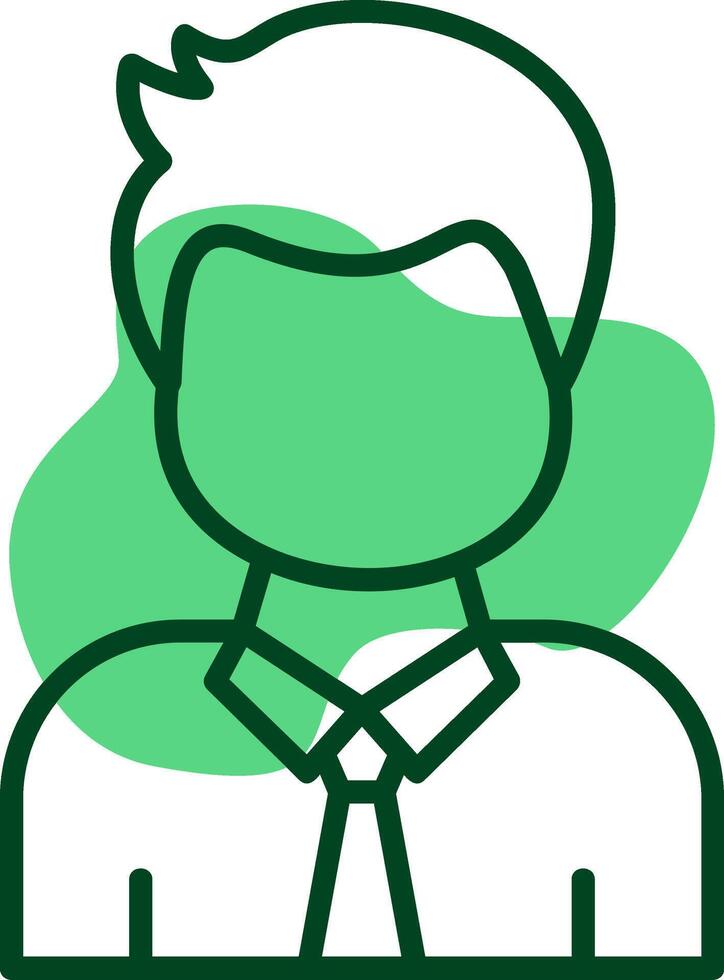 Employee Outline Style Icon vector